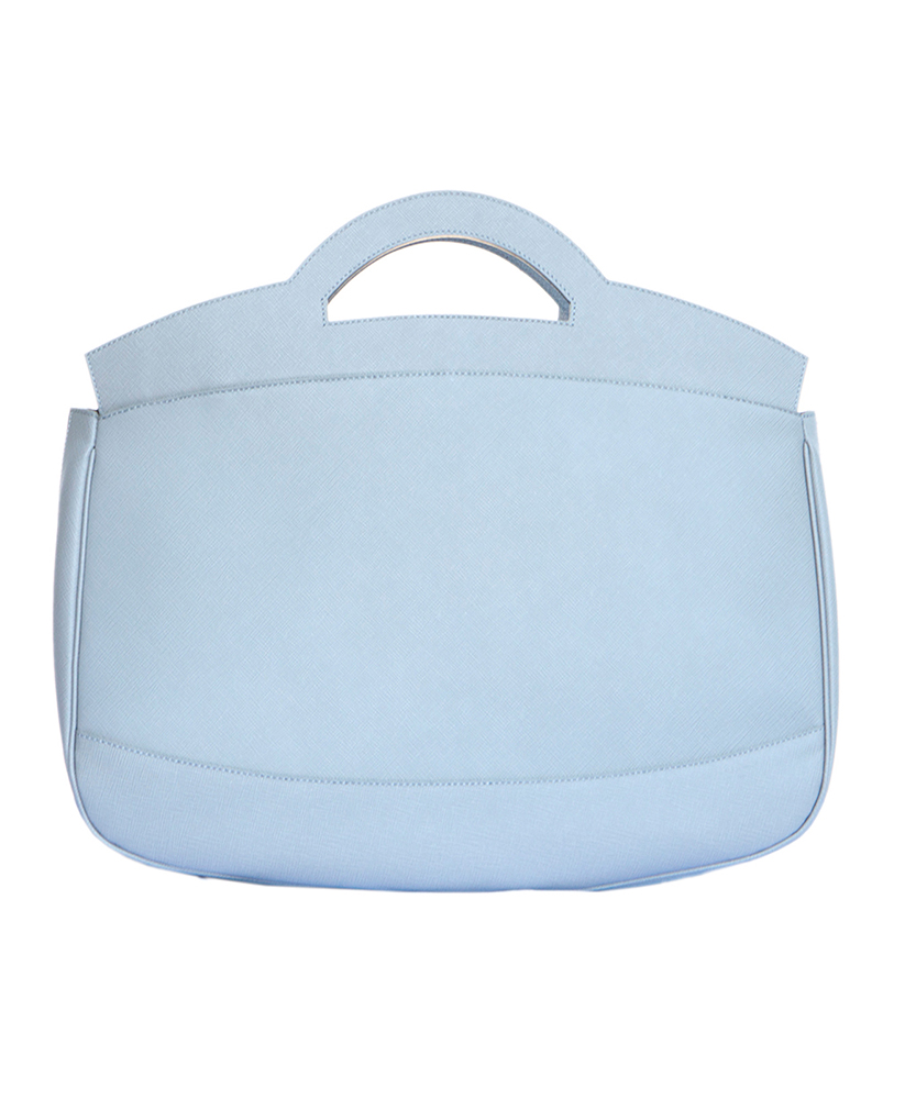 Morgana in pelle saffiano bianco